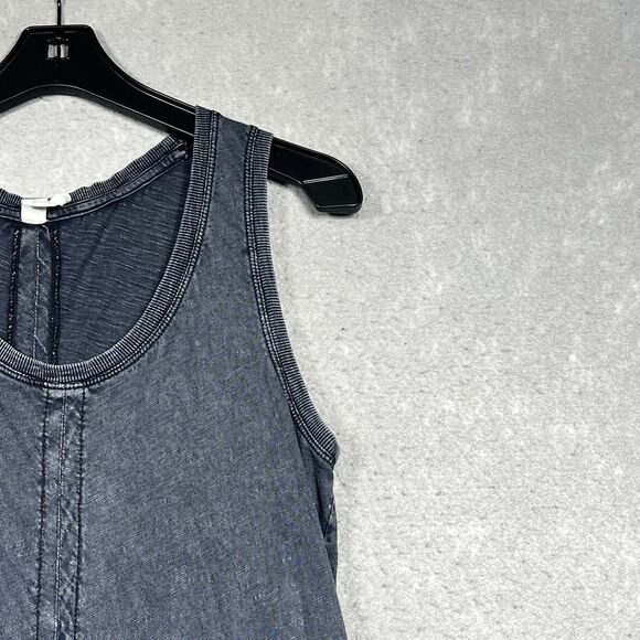 Anthropologie Daily Practice Dress Womens Medium Black Maxi Racer Back Sleeveles - Picture 3 of 12